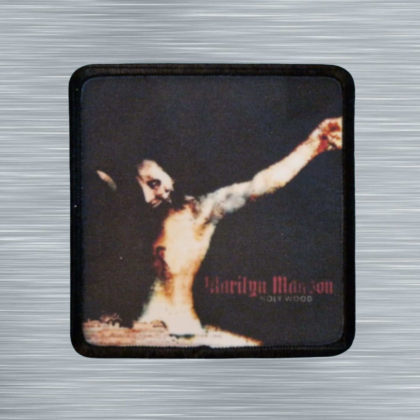 Patch Marilyn Manson Holy Wood - Carré - Imprimé - 7,5 x 7,5 centimètres