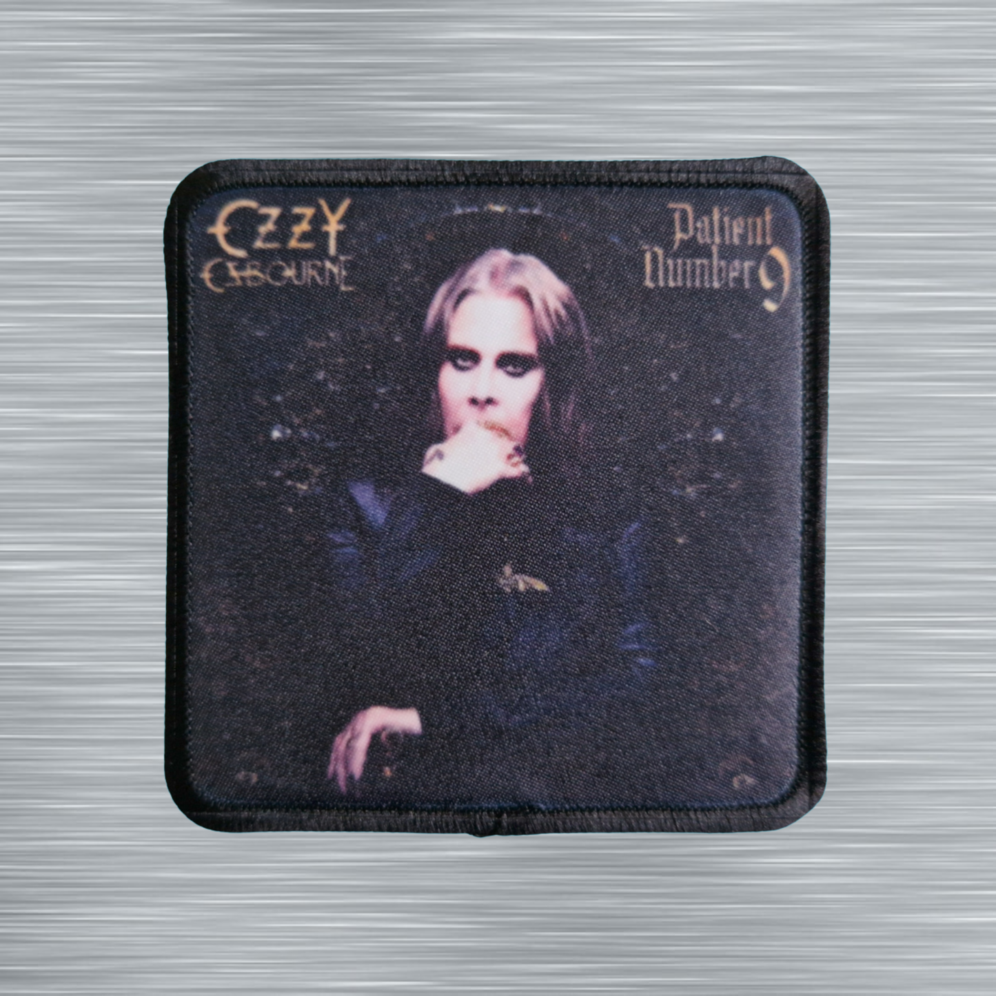 Patch Ozzy Osbourne Patient Number 9 - Carré - Imprimé - 7,5 x 7,5 centimètres
