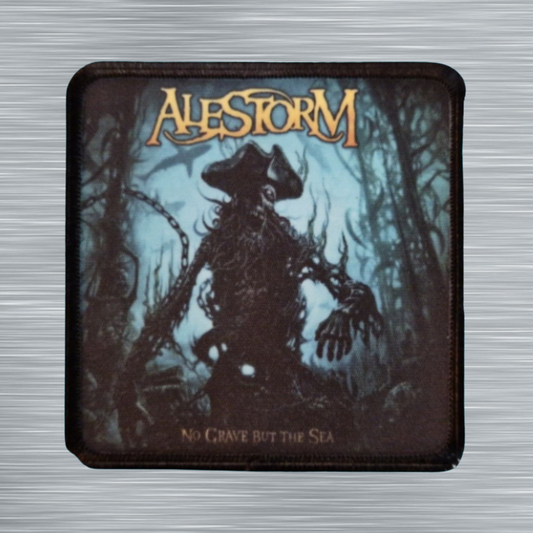 Patch Alestorm No Grave But the Sea - Carré - Imprimé - 7,5 x 7,5 centimètres