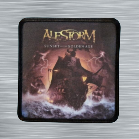 Patch Alestorm Sunset on the Golden Age - Carré - Imprimé - 7,5 x 7,5 centimètres