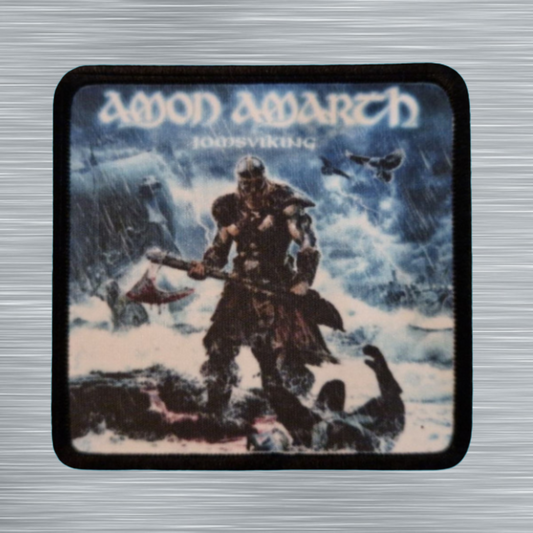 Patch Amon Amarth Jomsviking - Carré - Imprimé - 7,5 x 7,5 centimètres