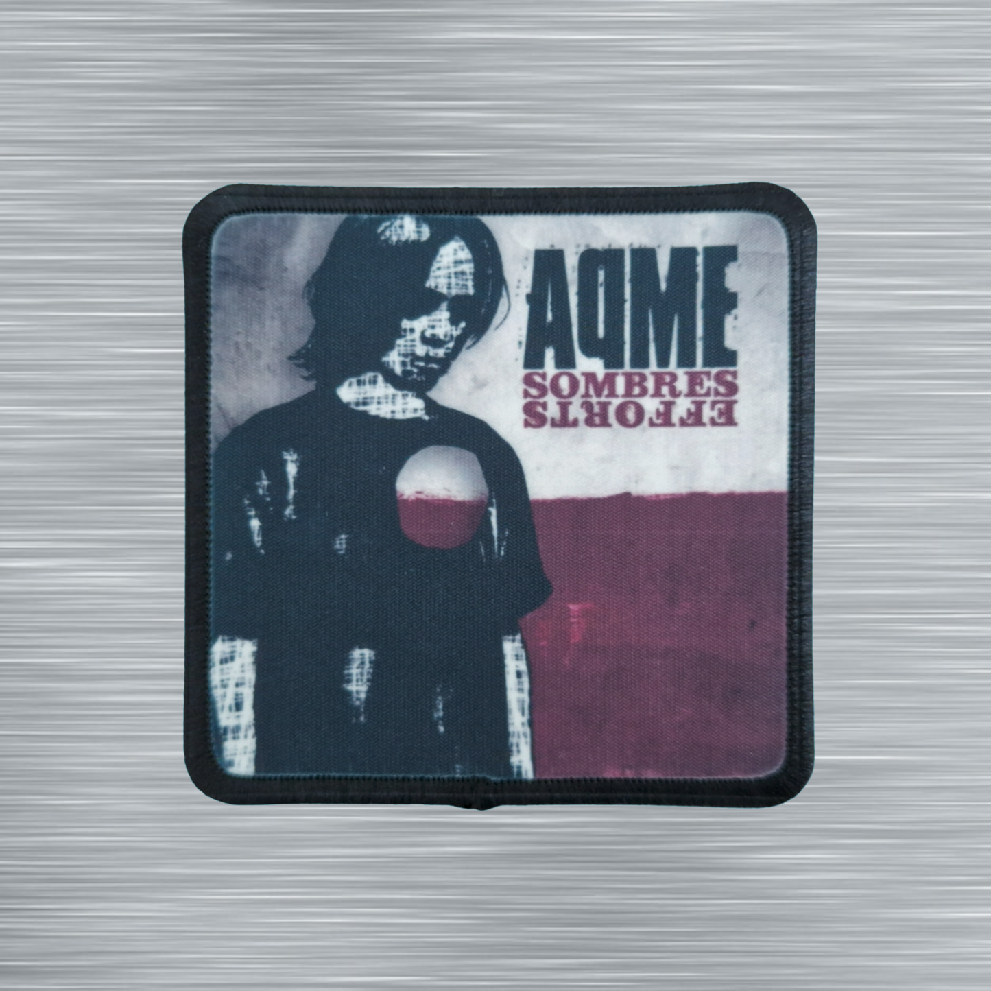 Patch AqME Sombres Efforts - Carré - Imprimé - 7,5 x 7,5 centimètres