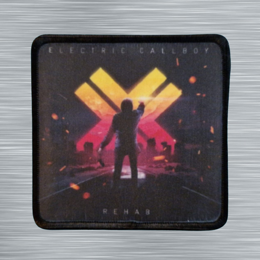 Patch Electric Callboy Rehab - Carré - Imprimé - 7,5 x 7,5 centimètres