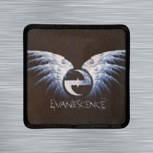 Patch Evanescence Logo Blanc - Carré - Imprimé - 7,5 x 7,5 centimètres