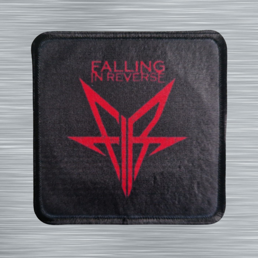 Patch Falling in Reverse Logo rouge - Carré - Imprimé - 7,5 x 7,5 centimètres