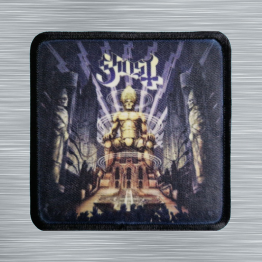 Patch Ghost Ceremony and Devotion - Carré - Imprimé - 7,5 x 7,5 centimètres