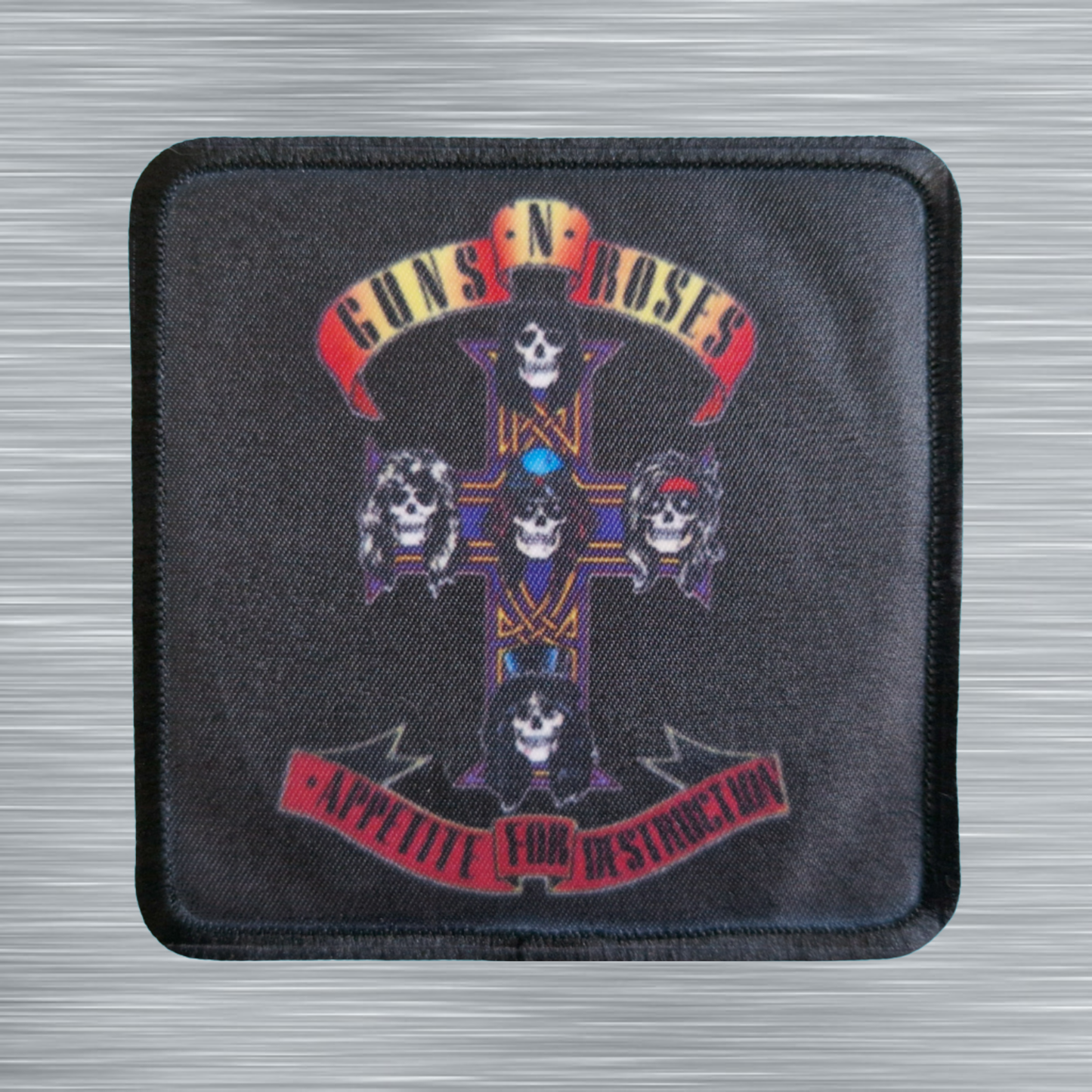 Patch Guns N' Roses Appetite For Destruction - Carré - Imprimé - 7,5 x 7,5 centimètres