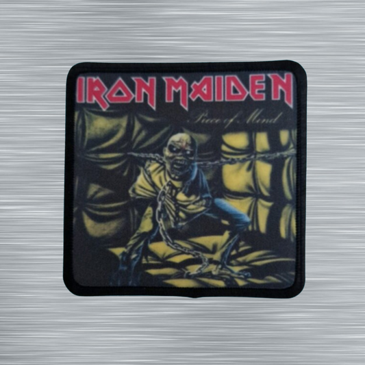 Patch Iron Maiden Piece of Mind - Carré - Imprimé - 7,5 x 7,5 centimètres