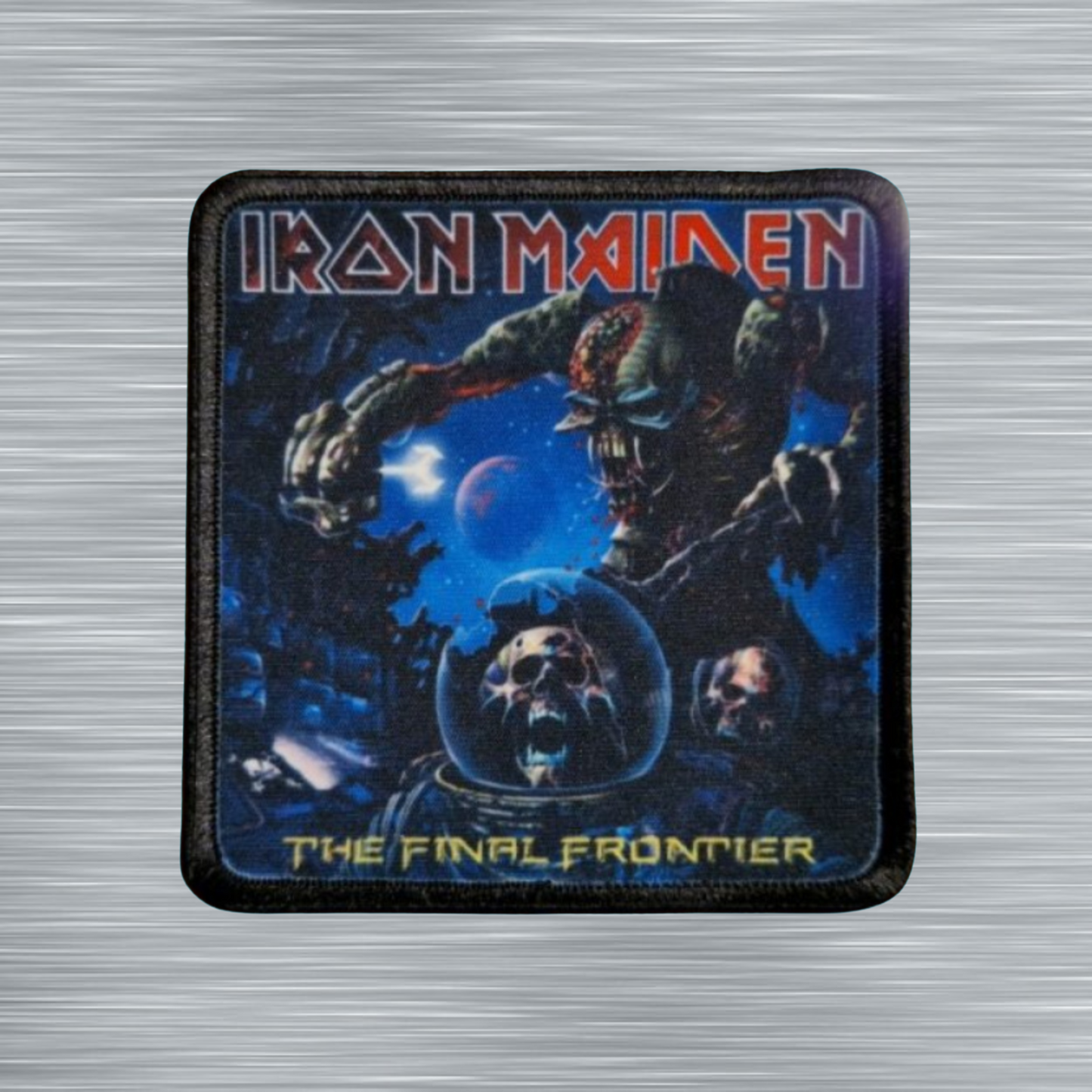 Patch Iron Maiden The Final Frontier - Carré - Imprimé - 7,5 x 7,5 centimètres