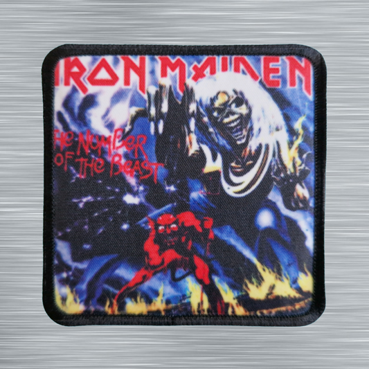 Patch Iron Maiden The Number of the Beast - Carré - Imprimé - 7,5 x 7,5 centimètres