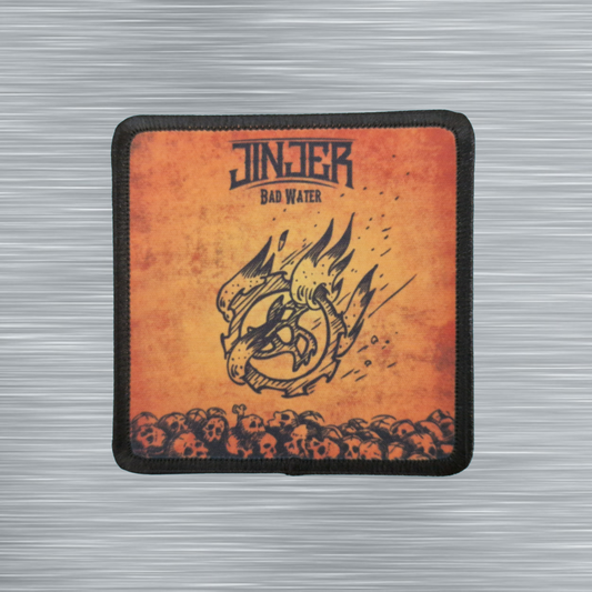 Patch Jinjer Bad Water - Carré - Imprimé - 7,5 x 7,5 centimètres