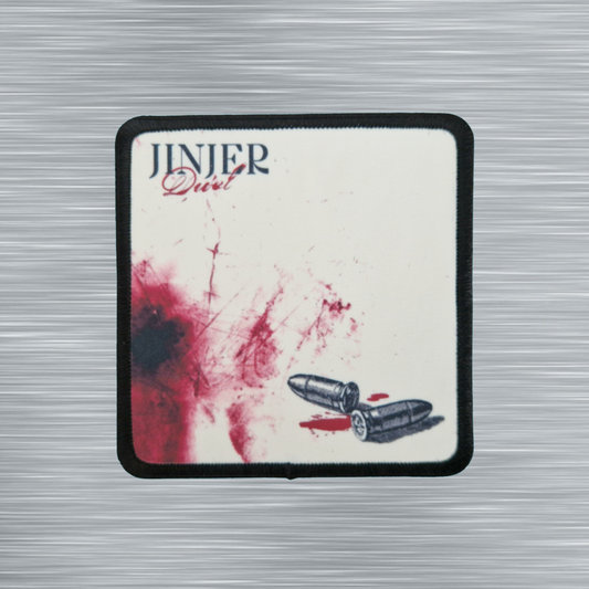 Patch Jinjer Duél - Carré - Imprimé - 7,5 x 7,5 centimètres