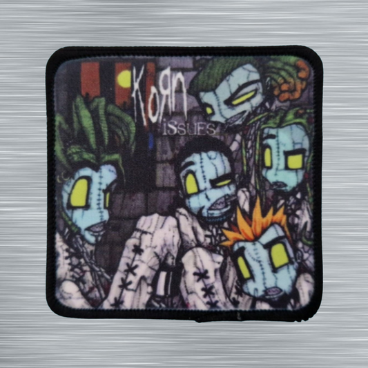 Patch Korn Issues - Carré - Imprimé - 7,5 x 7,5 centimètres