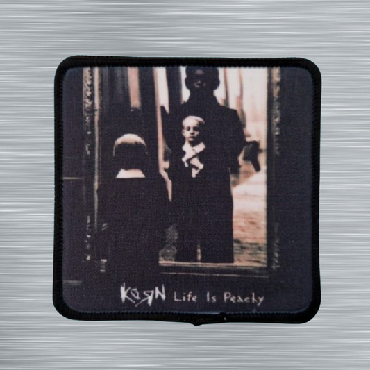 Patch Korn Life is Peachy - Carré - Imprimé - 7,5 x 7,5 centimètres