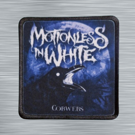 Patch Motionless in White Cobwebs - Carré - Imprimé - 7,5 x 7,5 centimètres