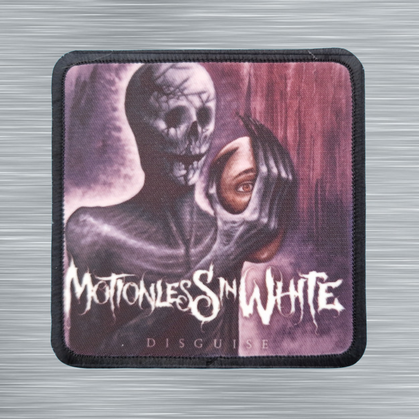 Patch Motionless in White Disguise - Carré - Imprimé - 7,5 x 7,5 centimètres