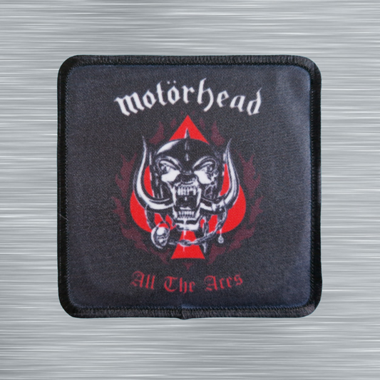 Patch Motörhead All The Aces - Carré - Imprimé - 7,5 x 7,5 centimètres