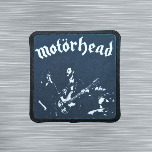 Patch Motörhead Groupe sur fond noir - Carré - Imprimé - 7,5 x 7,5 centimètres