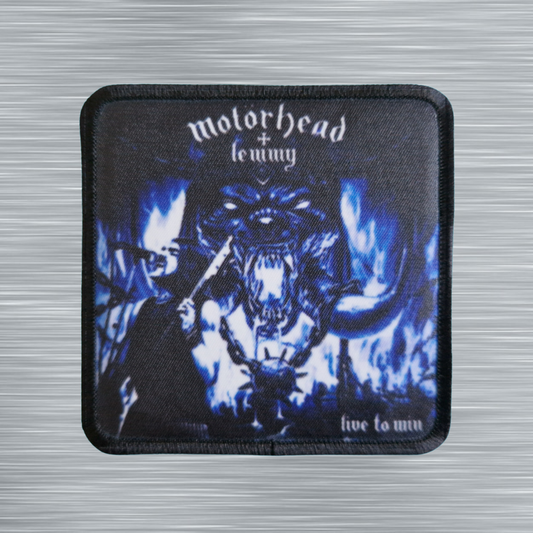 Patch Motörhead Live to Win - Carré - Imprimé - 7,5 x 7,5 centimètres