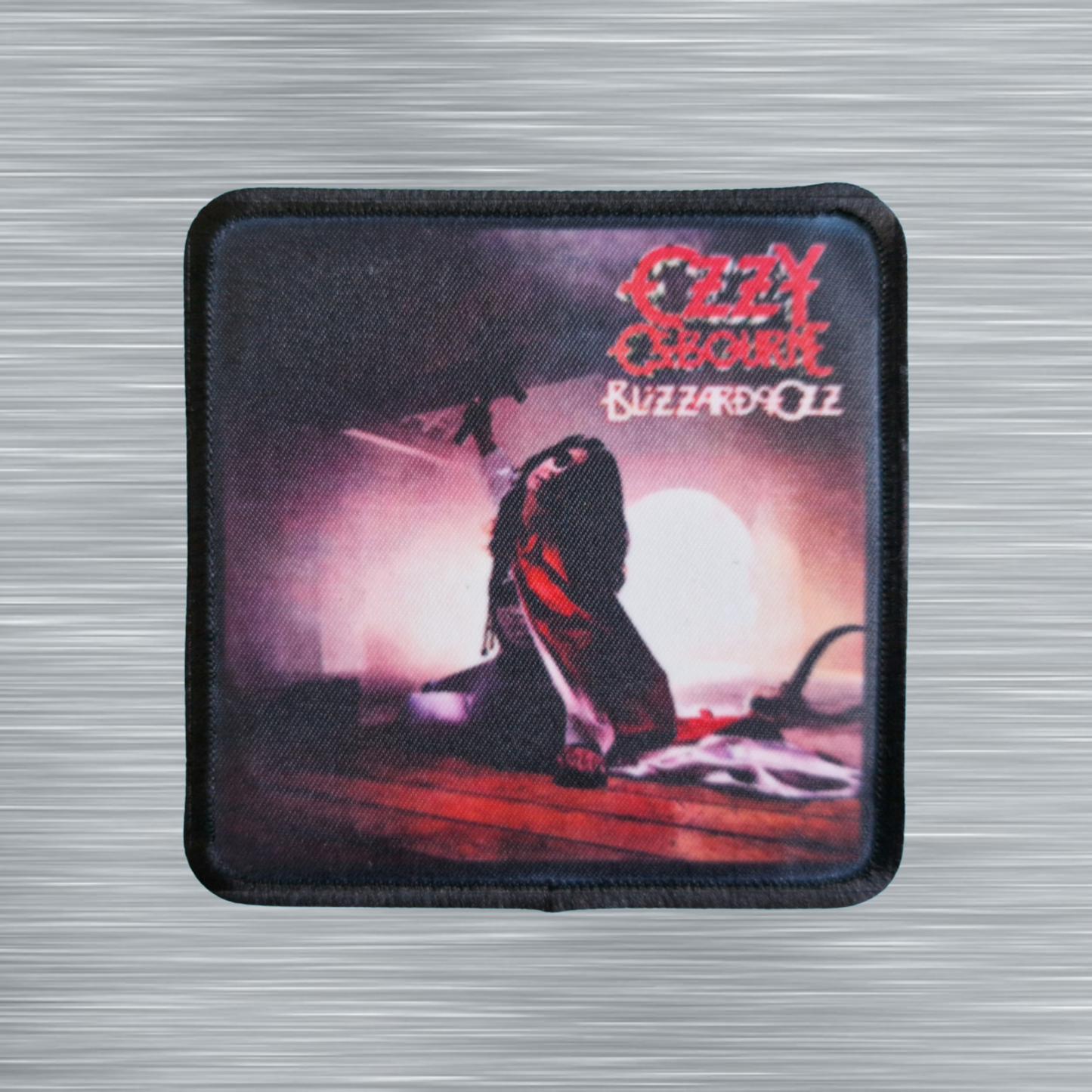 Patch Ozzy Osbourne Blizzard of Ozz - Carré - Imprimé - 7,5 x 7,5 centimètres