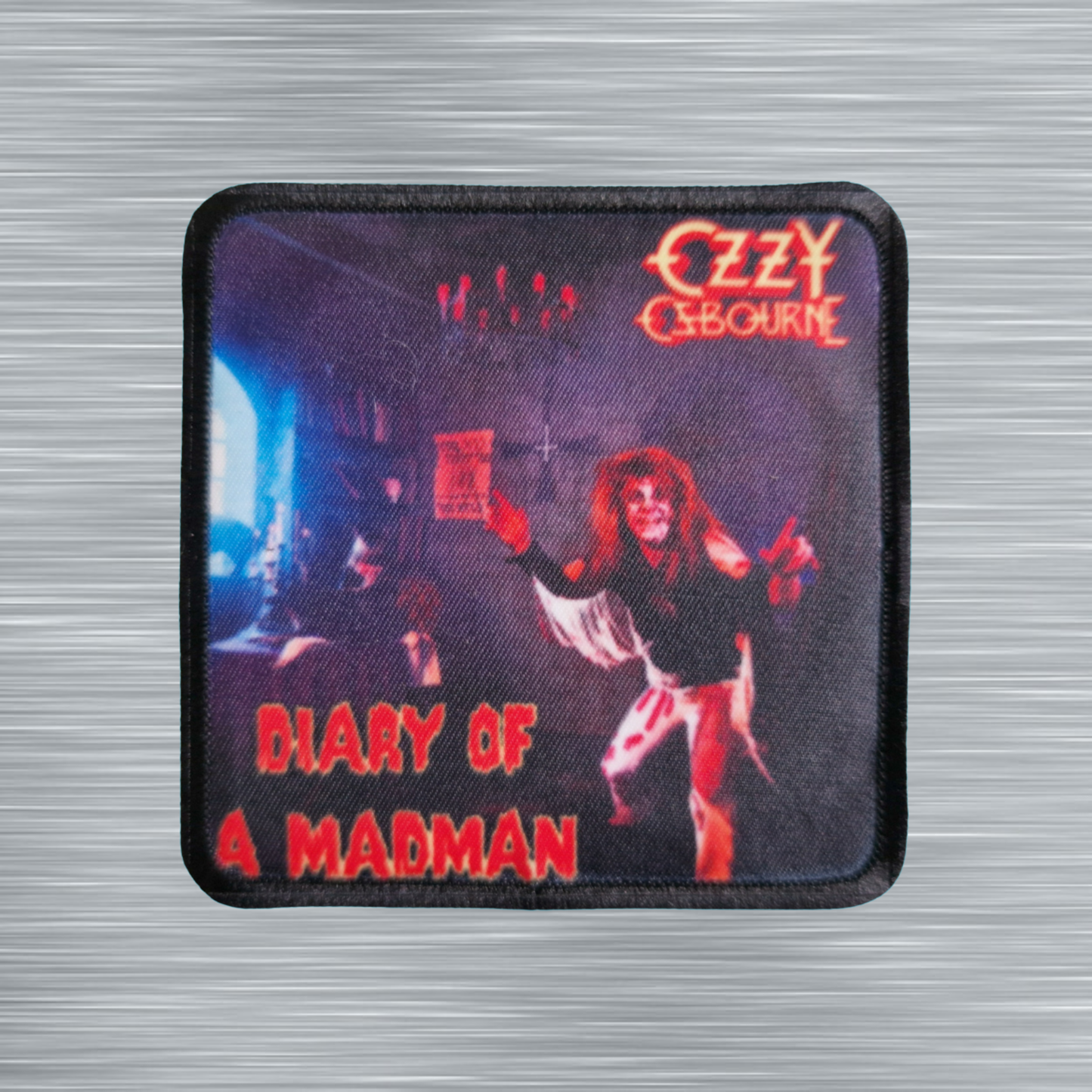 Patch Ozzy Osbourne Diary of a Madman - Carré - Imprimé - 7,5 x 7,5 centimètres