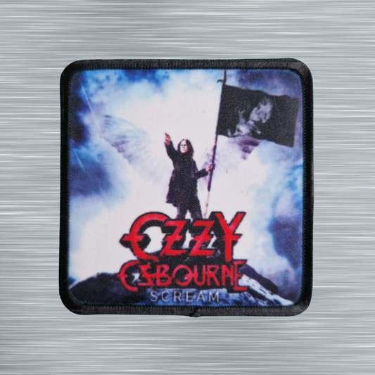 Patch Ozzy Osbourne Scream - Carré - Imprimé - 7,5 x 7,5 centimètres