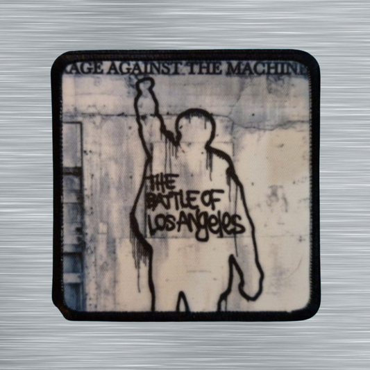Patch Rage Against The Machine The Battle of Los Angeles - Carré - Imprimé - 7,5 x 7,5 centimètres