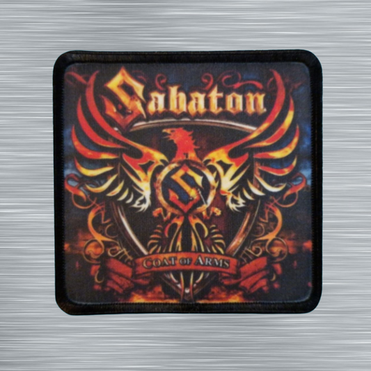 Patch Sabaton Coat Of Arms - Carré - Imprimé - 7,5 x 7,5 centimètres