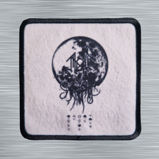Patch Sleep Token Symbole lunaire et mystique – Carré - Imprimé - 7,5 x 7,5 centimètres