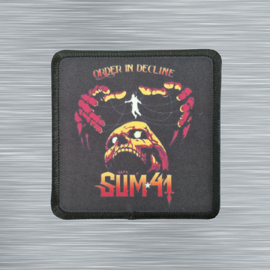 Patch Sum 41 Order in Decline - Carré - Imprimé - 7,5 x 7,5 centimètres