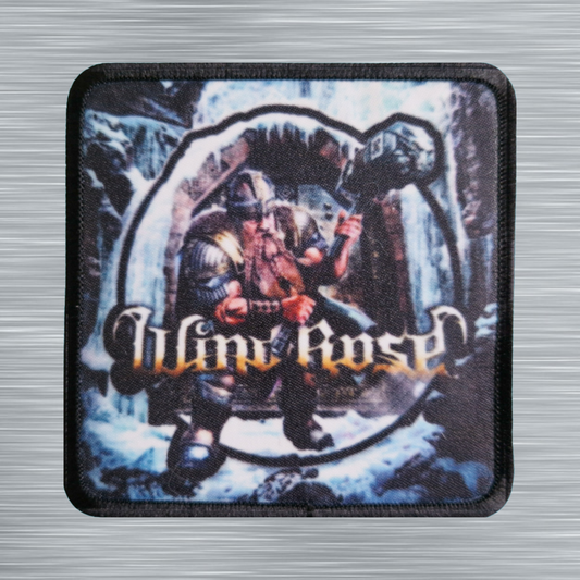 Patch Wind Rose Wintersaga - Carré - Imprimé - 7,5 x 7,5 centimètres